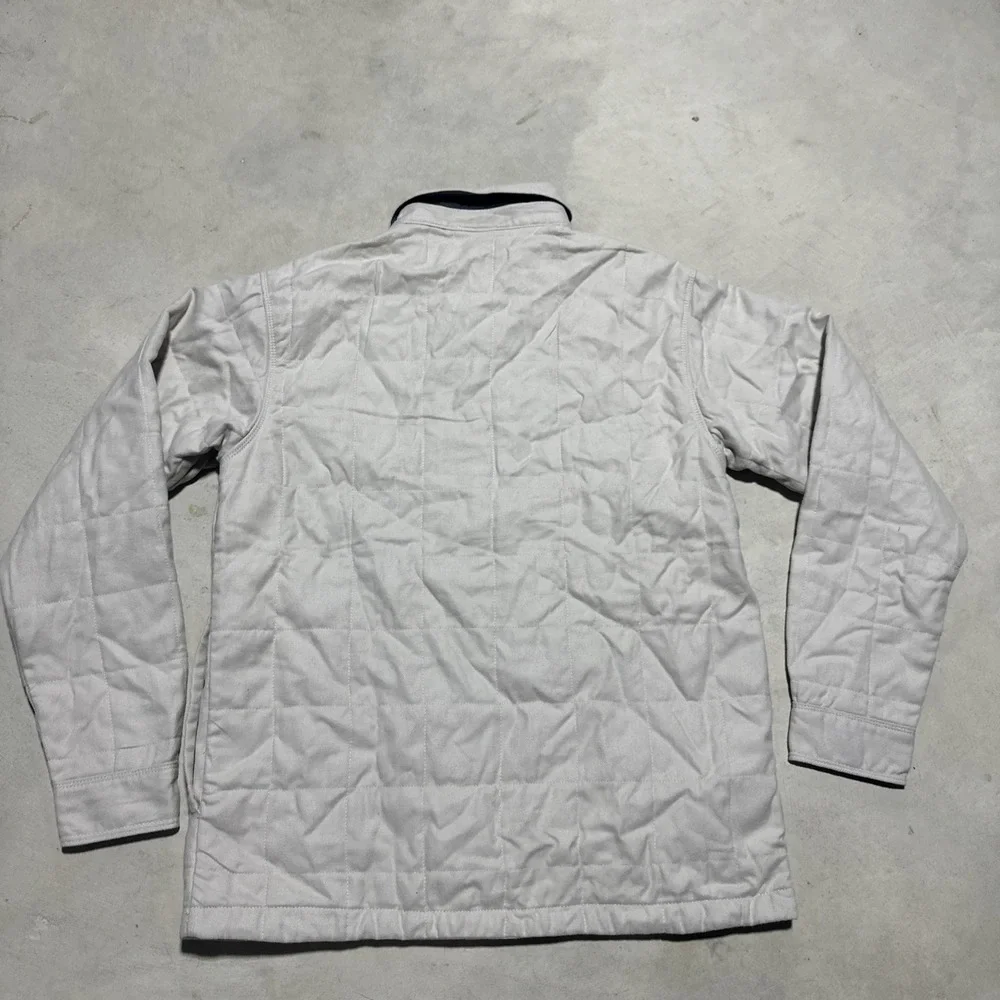 Columbia Landroamer Jacket Men's SZ M Tan Quilted Shacket Button Up Outdoor